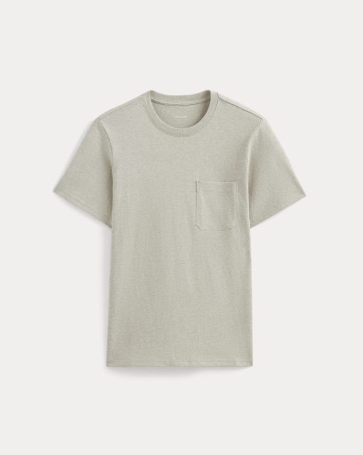 Alternative view of The Premium-Weight Pocket Tee | Uniform | Heather Oatmeal