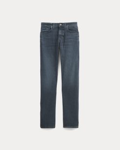 Alternative view of Straight-Leg Stretch Jean | Dark Indigo