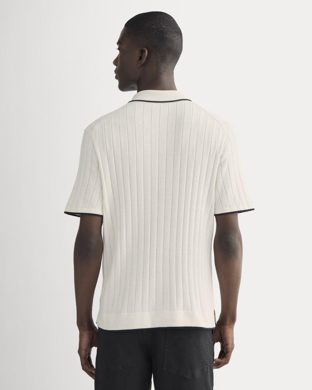 The No-Sweat Button-Down Polo | Heathered Canvas - Image 5