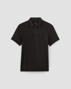 Alternative view of The Premium Weight Short-Sleeve Polo | Black