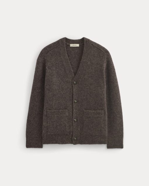 Alternative view of The Cloud Relaxed Cardigan | Heathered Burgundy