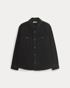 Alternative view of Wide Wale Corduroy Shirt | Black