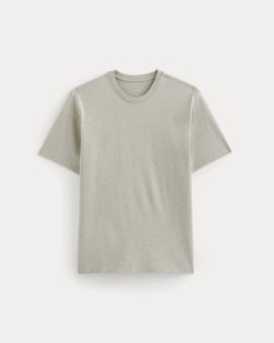 Alternative view of Relaxed Midweight Tee | Heathered Oatmeal