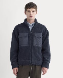 ReTrack Fleece Zip-Up | Deep Navy