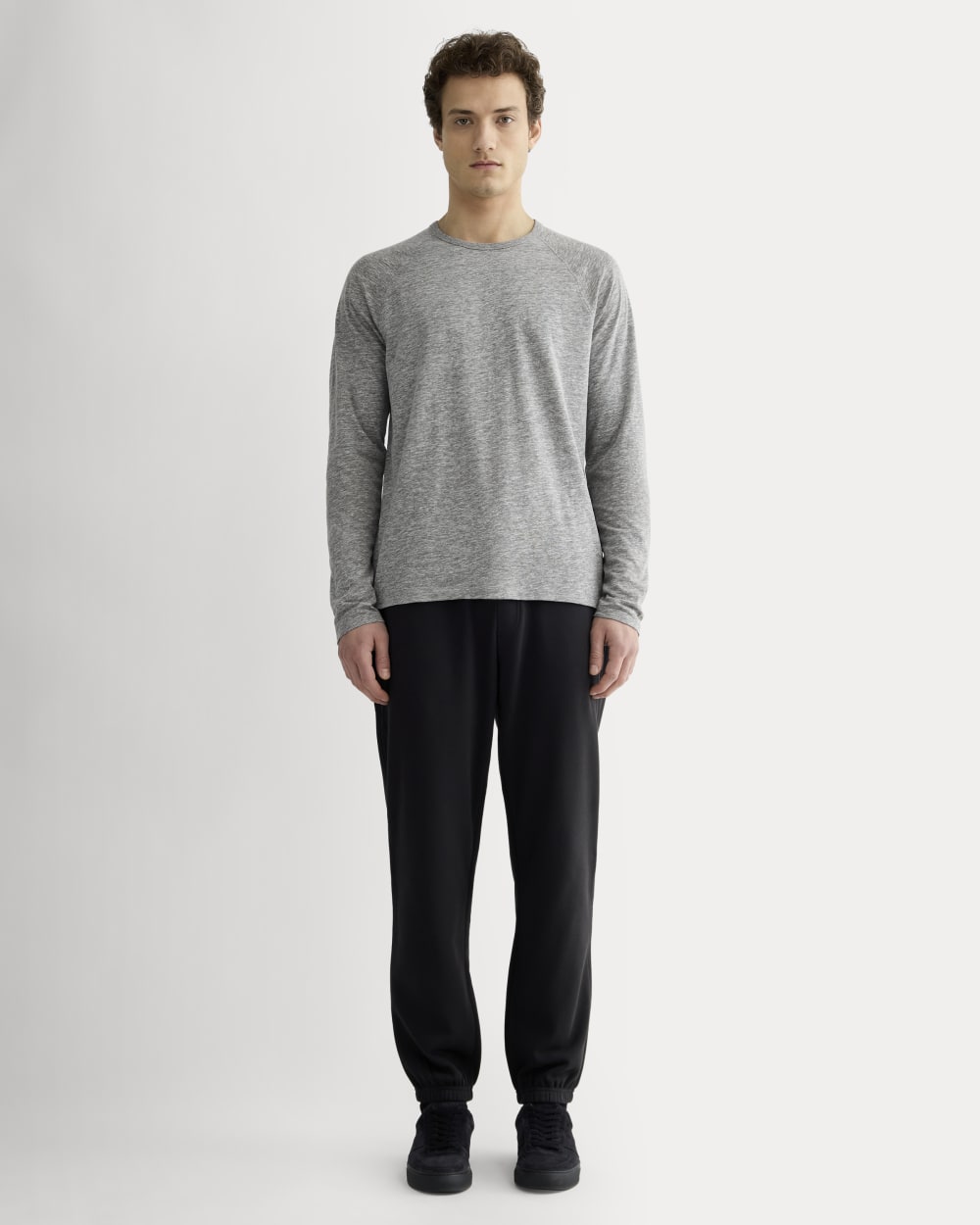 The Rec Long-Sleeve Crew | Heathered Grey - Image 3