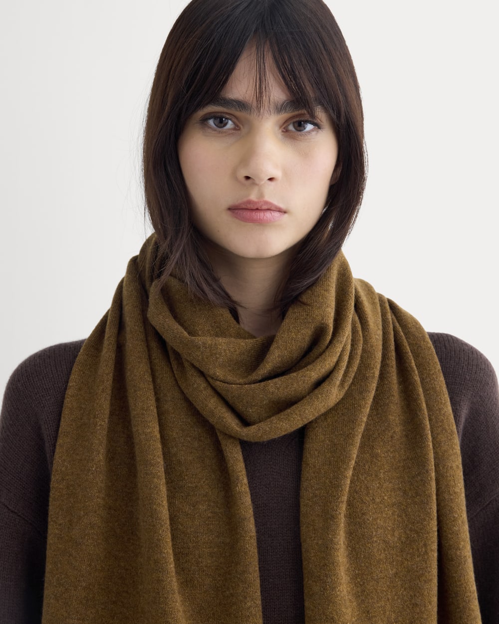 The Cashmere Scarf | Heathered Toffee - Image 3