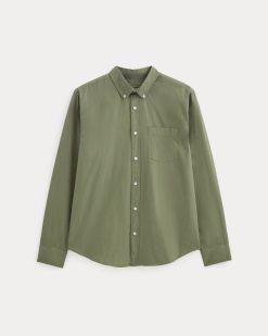 Alternative view of The Washed Poplin Shirt | Lichen Green