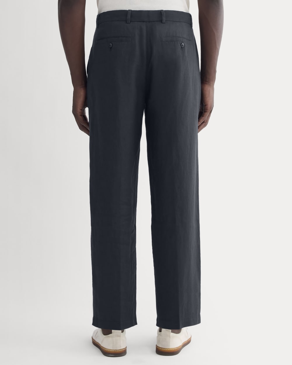 The Linen Pleated Trouser | Navy - Image 6