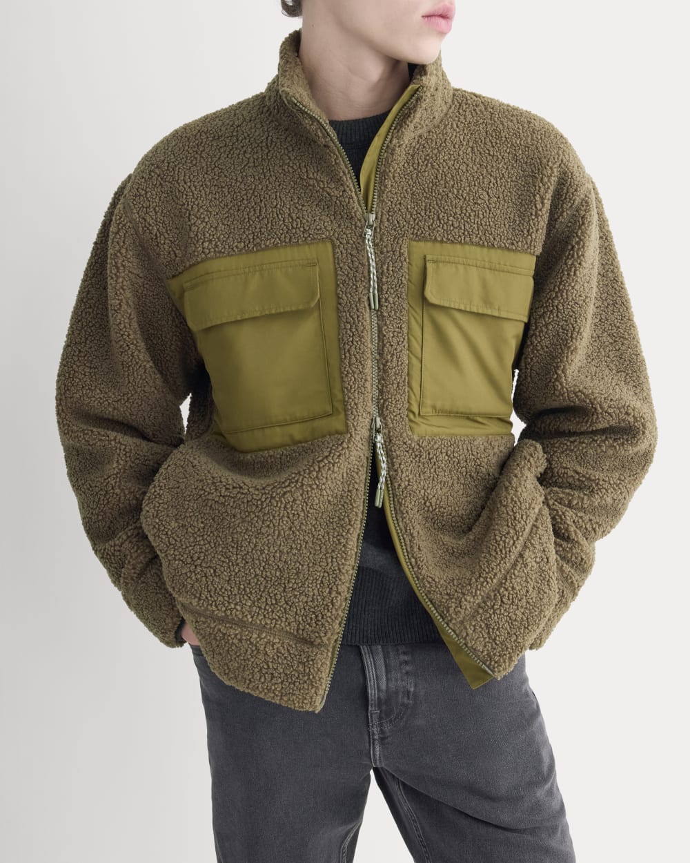 ReTrack Fleece Zip-Up | Beech - Image 3