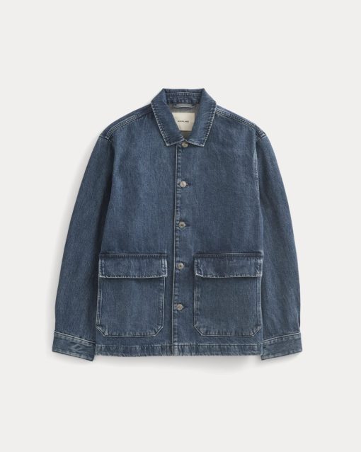 Alternative view of Denim Shacket | Deep Atlantic