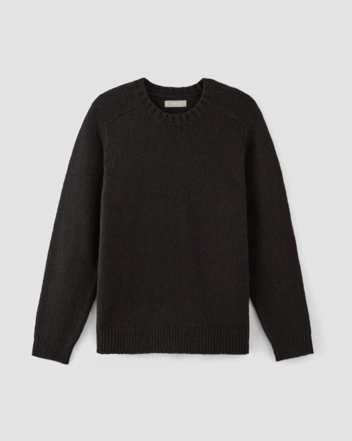 Alternative view of The Cloud Crewneck Sweater | Black