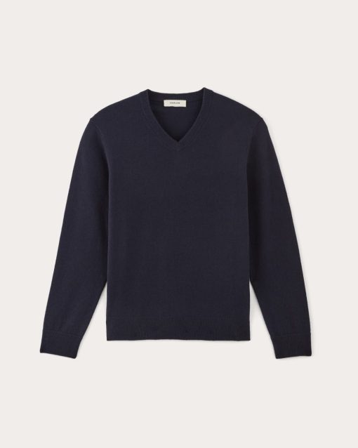 Alternative view of The Cashmere V-Neck Sweater | Navy