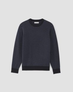 Alternative view of The Grade-A Cashmere Crew | Indigo / Dark Navy