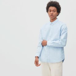 Alternative view of The Standard Fit Japanese Oxford Shirt | Uniform | Light Blue | Tall