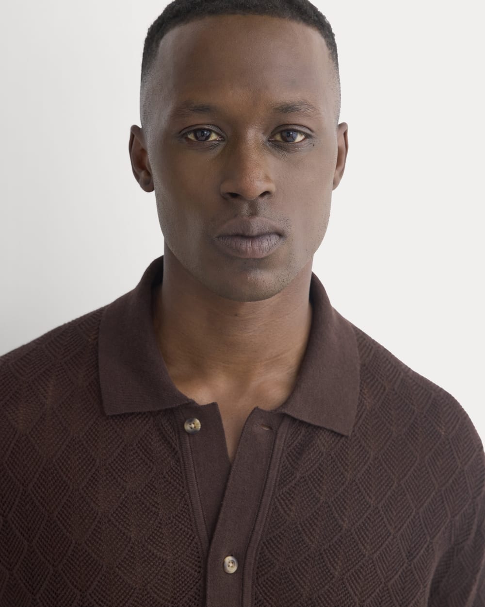 Open-Knit Resort Shirt | Coffee Bean - Image 5